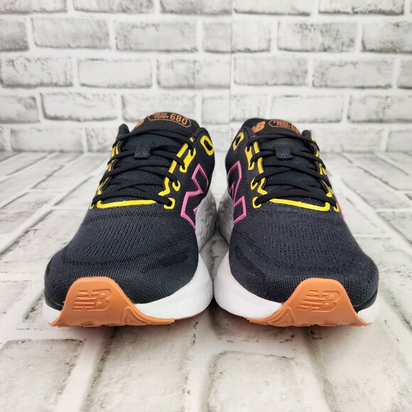 New Balance Fresh Foam 680 v8 Women's Sz 8 Black Colorful Accent Running Sneaker - Picture 2 of 10